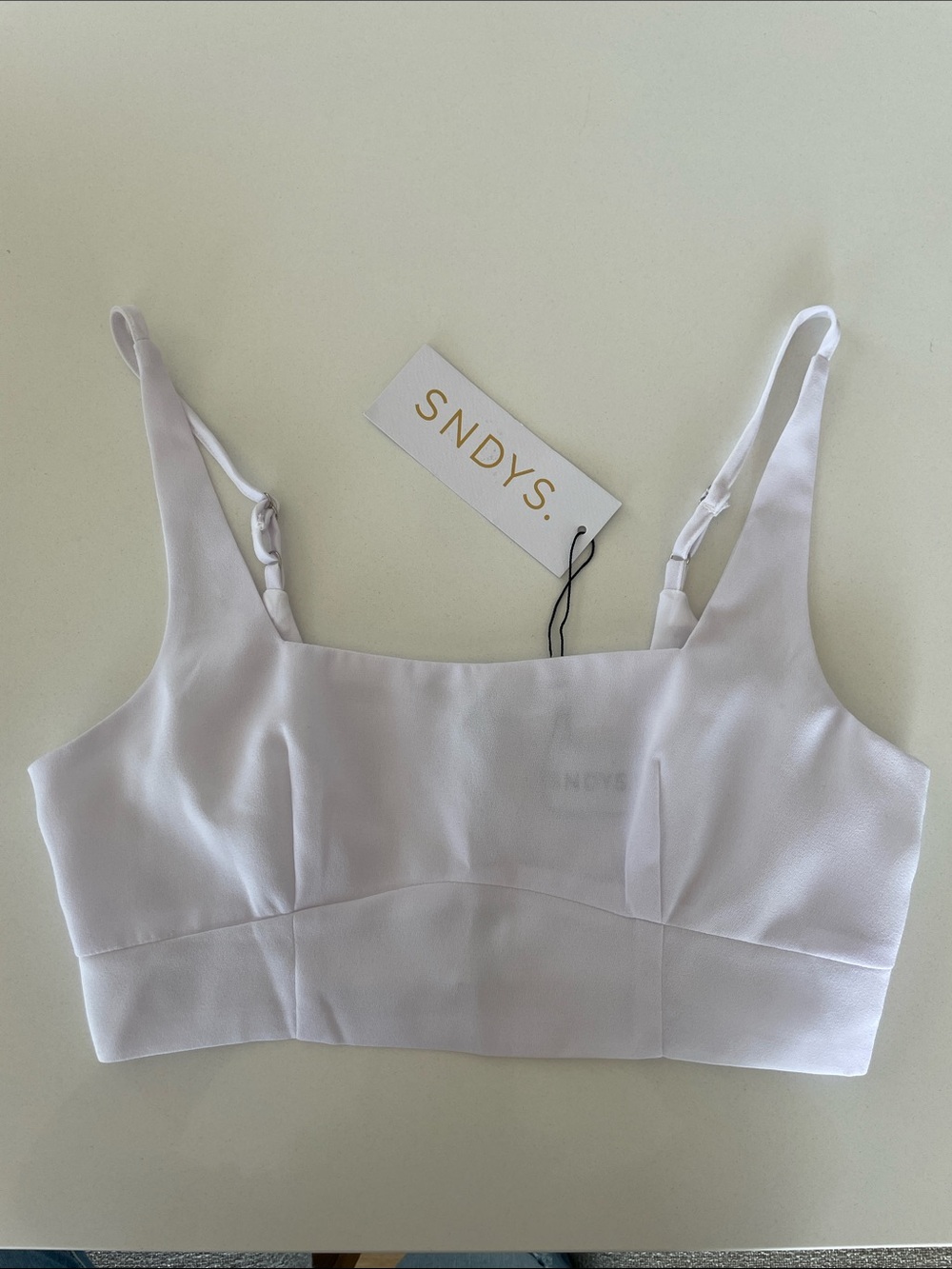 NWT SNDYS Zanita White Crop Top Tank | 4 - Picture 15 of 15